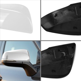 White Right Passenger Side Replacement Mirror Cover Cap Housing for 2020-2025 Toyota Highlander, Toyota Grand Highlander and Toyota Corolla Cross (With Turn Signal Light Model)