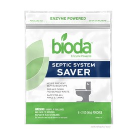 Bioda Septic System Saver, Professional Strength, 6-Pack, 6-Month Supply