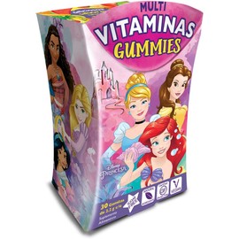 Princesas Multi-Vitaminas y Minerales Gummies Sin Azúcar Veganas Ingredientes 100% Naturales Gluten Free 30 Gomitas