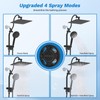 Hibbent cUPC Certified All Metal 10"Rainfall Showerhead Combo, High Pressure