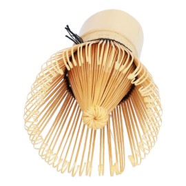 Batidor de bambú, práctico batidor de matcha amarillo pálido natural profesional para hacer té matcha(light yellow, blue)