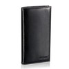 HISCOW Minimalist Checkbook Cover - Italian Leather (Antiqued Black)