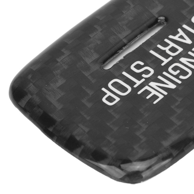 Engine Push to Start Button Cover Carbon Fiber Start Switch
