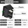 MKBKLLJY 4PCS Rocker Toggle Switch AC 16A 250V/20A 125V DPDT