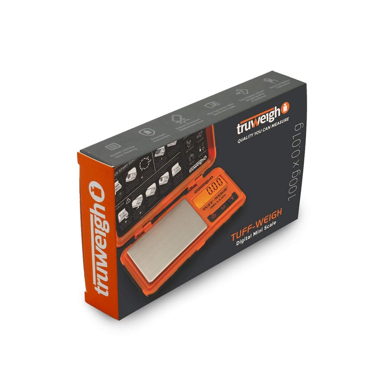 TruWeigh TUFF-Weigh Digital Mini Pocket Scale 100g x 0.01g Orange