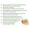 100% Bamboo, thick 3-ply toilet paper, tree-free, unbleached, sustainable, 300