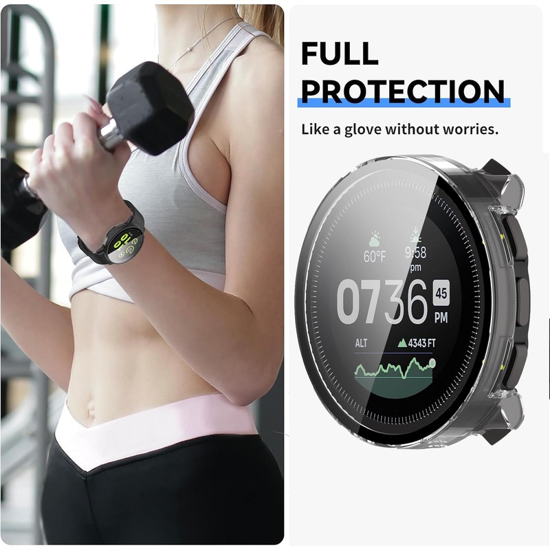 Compatible with SUUNTO Vertical Case,Lamshaw Hard PC Case with Screen