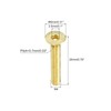 sourcing map Flat Head Socket Cap Screws, M4-0.7 x 20mm