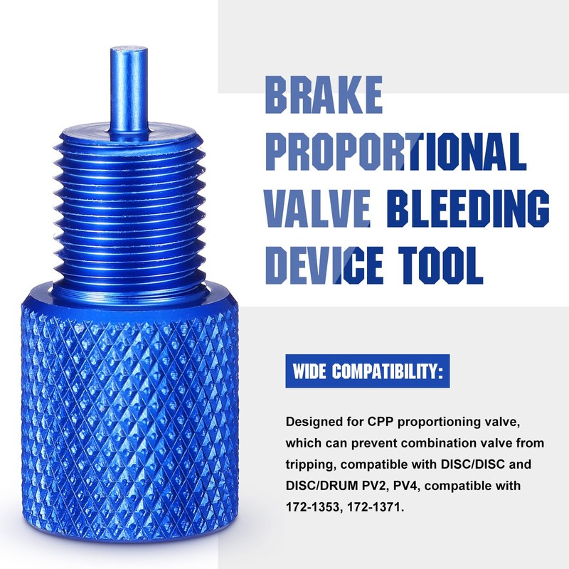 Frienda 2 Pcs Brake Proportioning Valve Bleeder Tool Shuttle Valve
