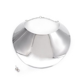 LifflyLadys African Necklaces for Women Chunky Silver Choker Necklace Statement Egyptian Jewelry for Women Men Big Costume Jewelry Sets Accessories