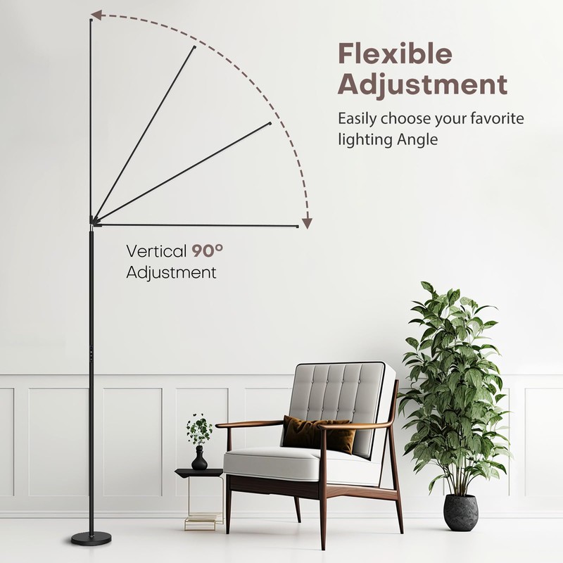 SAMPHON LED Floor Lamp, Bright Eye-Care Standing Lamp, Home Decor