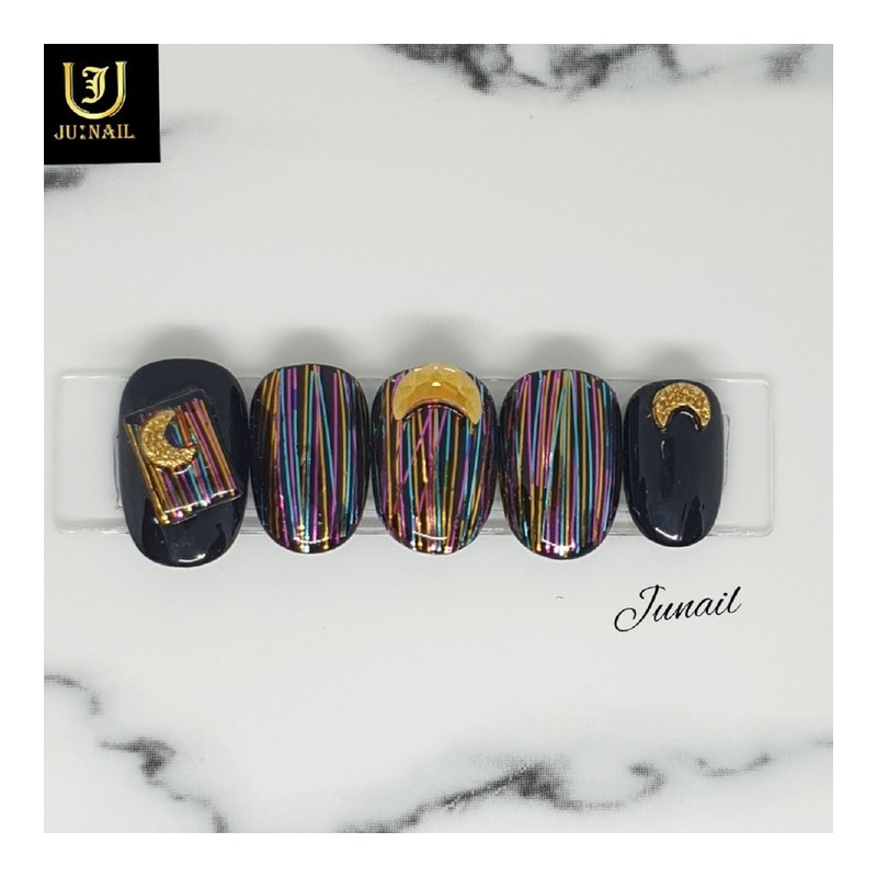 Jazz Cafe Handmade Nail Tips - Short Straight Coffin /