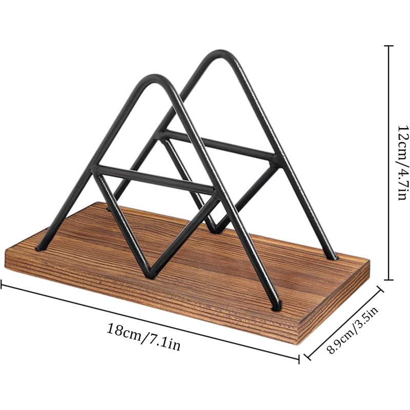 Napkin Holder, Metal Napkin Holder, Wooden Napkin Holder, Rustproof Napkin