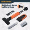 Powertec Razor Blade Scraper Tool Set with 20 Blades -