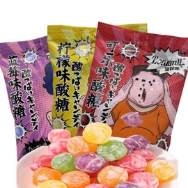 Sour Candy, Mega Mix Sour, Cherry-Lemon, Strawberry-Grape & Orange-Lime, Sweet and Sour, Mega Mix Sour, Back to School Sweet Treat, 7.2 oz