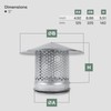 Vent Systems 5" Inch Round Chimney Cap Galvanized Steel for