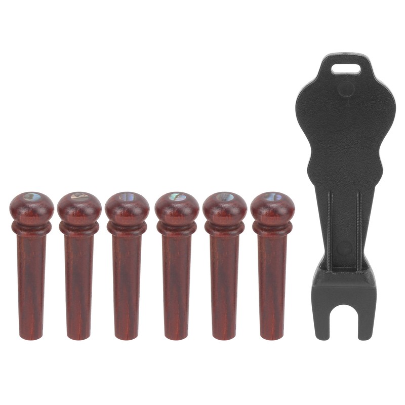 Guitar Bridge Pin Pegs Puller Cocobolo Wood Stringed Instrument Accessories