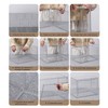 GUDEMAY Clear Stackable Plastic Storage Bins with Magnetic Lid, Dustproof