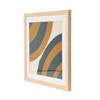 Creative Co-Op 18" Square Abstract Embroidery in Wood Frame Wall