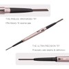 [ 2 Pack]Eyebrow Pencil, Waterproof Eyebrow Makeup with Dual Ends,