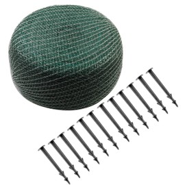 Meister Leaf Protection Net 5 x 4 m – Green – 20 x 20 mm Mesh Size – Includes Ground Anchor – Robust Fabric – Weather & UV Resistant / Net Cover for Garden Pond & Pool / Pond Net / 9961550