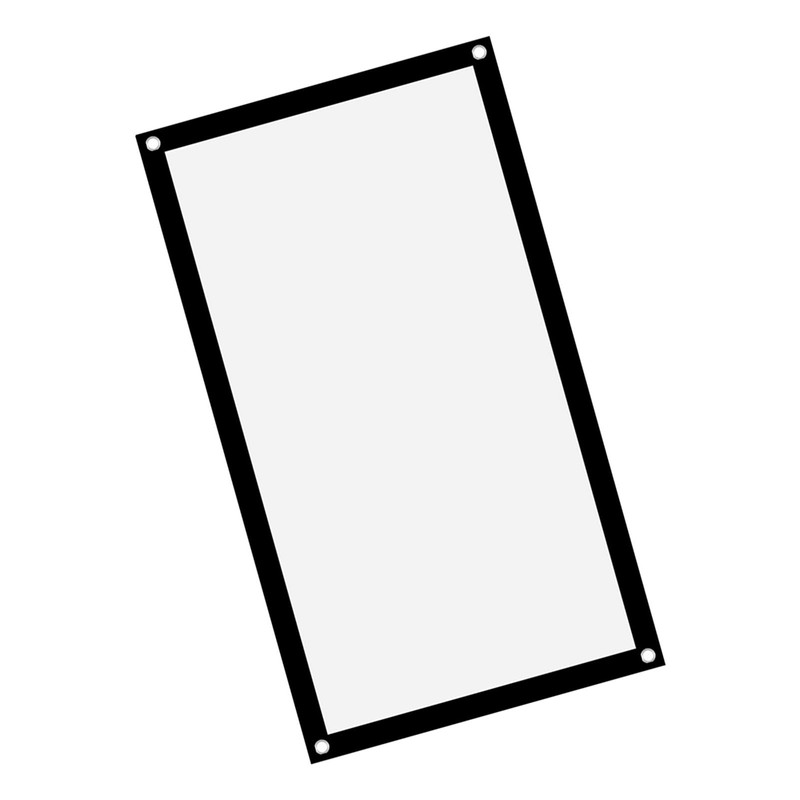 White Projection Screens, Wrinkle-Free White Projector Screen, 16:9 Thickened, Portable,