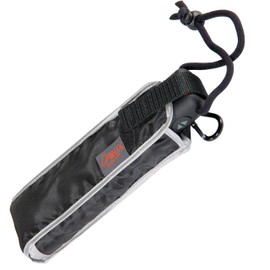 Euroschirm Dainty Automatic Silver Fibreglass,Metal Polyester Compact Rain Umbrella, Silver / black