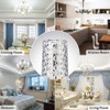 YELANGU E14 LED Bulbs,Modern Craft Crystal lamp,30W Cool White 6000K,