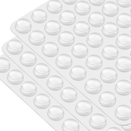 CHUNZEXI 320Pcs Cabinet Door Bumpers Clear Self Adhesive- Rubber Door Stoppers for Cabinets and Drawers