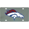 Stockdale Denver Broncos 3D Logo Stainless License Plate Raised Logo