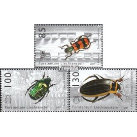 Liechtenstein 1457-1459 (complete.issue.) fine used/cancelled 2007 Rare Beetles (Stamps for collectors) Invertebrates Other (insects, snails, bees…)
