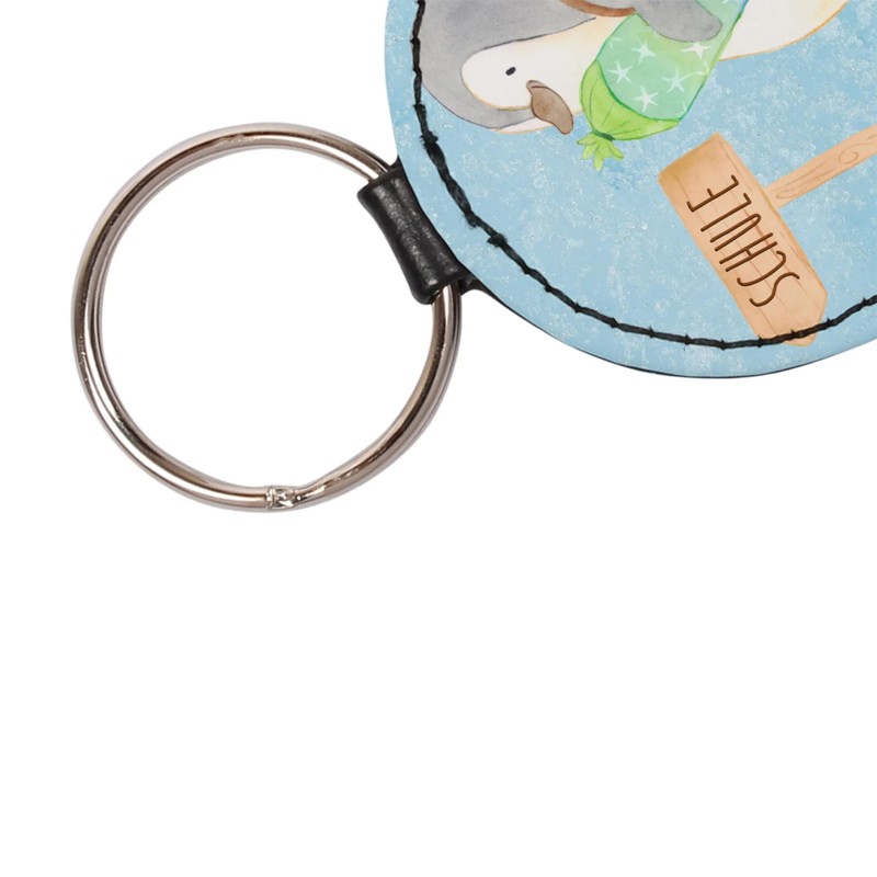 Mr. & Mrs. Panda Round Key Ring Penguin School Cone,