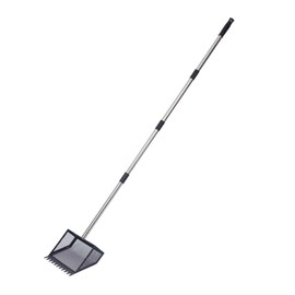 Olamochi 10-Inch Metal Chicken Poop Scooper & Rake with Long Stainless Steel Handle Coop Cleaning Tool