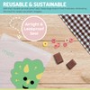 melii Reusable Eva Animal Snack Bags, Pack of 4, 2