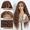 NOBLE Long Wavy Lace Front Wig 30 Inch Ginger Orange