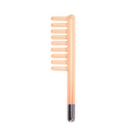 Electrode Wand Glass Tube Red Colour Handheld Spare Parts for Hi Frequency Instrument Elitzia ETJX006AS (Clear Comb)