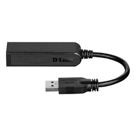 D-Link DUB-1312 Super-Speed USB 3.0 to Gigabit 10/100/1000 Mbit/s Ethernet Adapter, Black