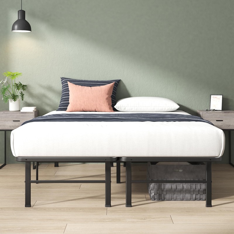 ZINUS Rumi 14in Full Metal Bed Frame, Quick Assembly SmartBase®