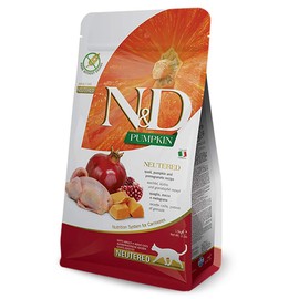 Farmina N&D Neutered Cat Grain Free Pumpkin Quail Dry Food 3.3 Pounds