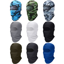 9 Pieces Ski Mask for Men Full Face Mask Shiesty Mask Balaclava Pasamontañas Hombre for Outdoor Use