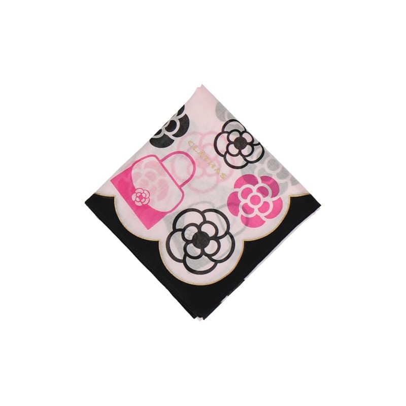 Claysus Handkerchief Women's Printed Handkerchief Handkerchief Women's, Pink [B]