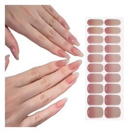 ALUBES Gel Nail Seal, Hardening Type, Water-Based UV Gel, Semi-Gel Type, Eco-Friendly, Odorless, Healthy Body, Oval Type, Just Stick, Self Nail, Popular Design, Perfect for Home Nails