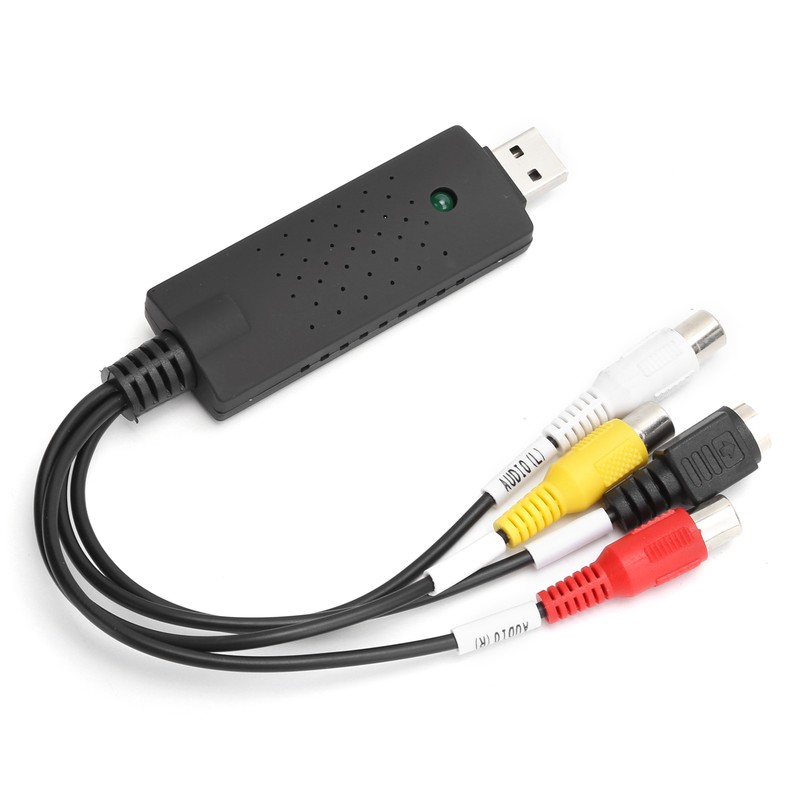 Video Collection Card Black Portable USB 2.0 for Windows XP/Vista/7/8/10/Linux