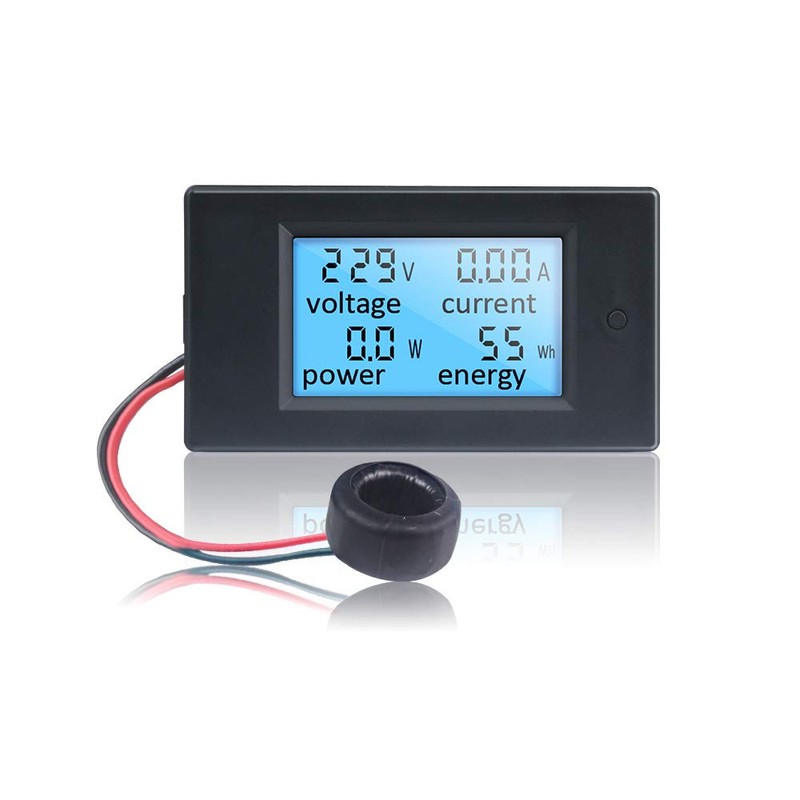 KETOTEK Digital Volt Amp Watt KWh Meter Gauge AC 80~260V