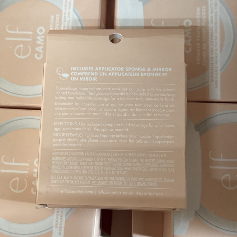 e.l.f. Camo Powder Foundation, 0.28 Ounce (Pack of 1), Fair