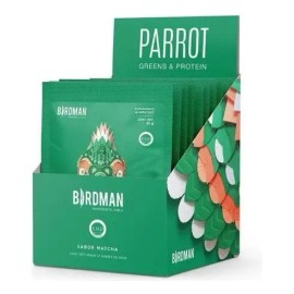Birdman Parrot Green & Protein Suplemento 12 Sobres 30gr Cu Sabor Matcha