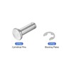 uxcell 5Set M6x18mm 304 Stainless Steel Cylindrical Shaft Snap Ring