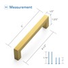 Ravinte 1 Pack Gold Cabinet Pulls 4-1/2 Inch Brushed Brass