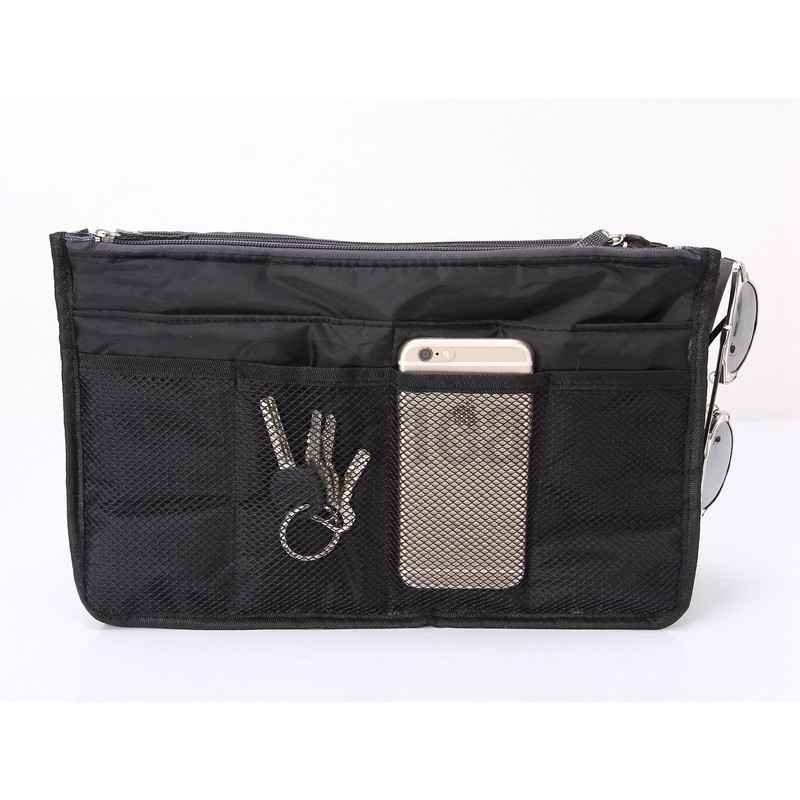 Periea Chelsy Handbag Organiser Insert (Black, Large)