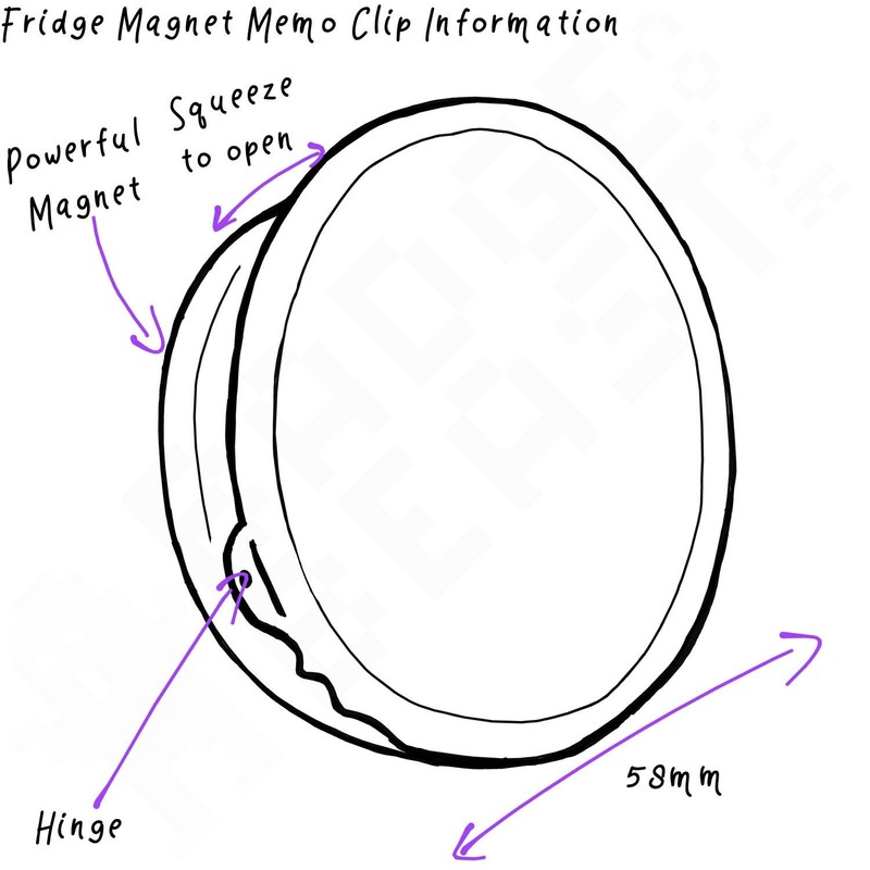 I Love York - Fridge Magnet Memo Clip